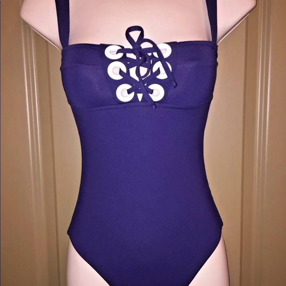Melissa Odabash One-Piece Blue Swimsuit Size US 2 New